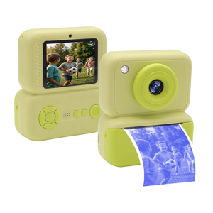 Slika od Mini kamera printer Q10 + papir za stampanje fotografija zelena