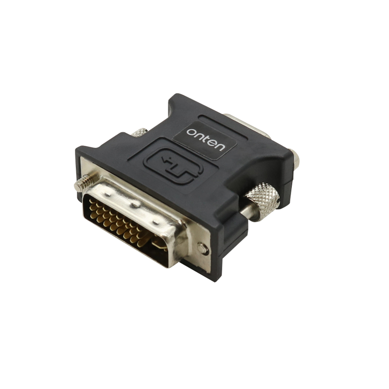 Slika od Adapter DVI 24+5 (muski) na VGA (zenski) 2K 1080p PVC pun kalup (OTN-7588) Onten