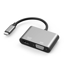 Slika od Adapter TYPE C na HDMI + VGA sivi