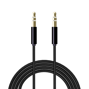 Slika od Audio AUX kabal Woven 3.5mm crni NEW