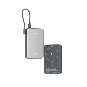 Slika od Power Bank Magsafe Moxom MX-PB194 fast charge 22.5W + wireless 15W type C 10000mAh srebrni