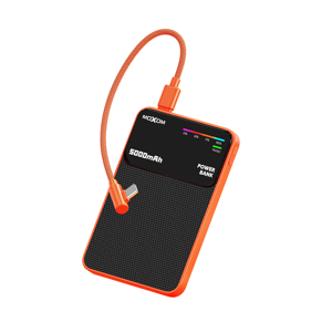 Slika od Power Bank Magsafe Moxom MX-PB199 fast PD 20W + wireless 15W Type C - Type C 5000mAh narandzasti