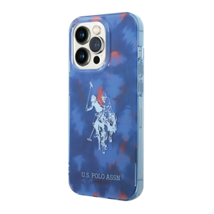 Slika od Futrola Polo With Tie&Dye Design Horse Logo za Iphone 14 Pro plava Full ORG (USHCP14LUTIB)