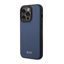 Slika od Futrola Tumi  Leather HC Magsafe Embossed Balistic Pattern za Iphone 14 Pro plava Full ORG (TUHMP14LRBAV)