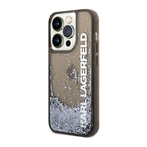 Slika od Futrola Karl Lagerfeld Liquid Glitter Elong za Iphone 14 Pro Max crna Full ORG (KLHCP14XLCKVK)