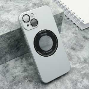 Slika od Futrola ELEGANT LOGO CUT za iPhone 14 (6.1) srebrna