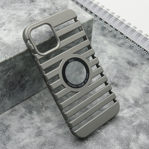Slika od Futrola LINES LOGO CUT za Iphone 12/12 Pro (6.1) siva