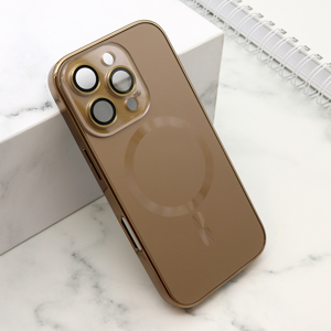Slika od Futrola ELEGANT METAL MAGSAFE za iPhone 16 Pro (6.3) zlatna