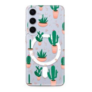 Slika od Futrola silikonska PRINT MagSafe za Samsung S921B Galaxy S24 5G cactus