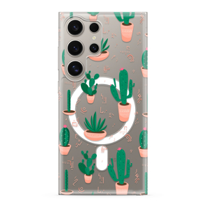 Slika od Futrola silikonska PRINT MagSafe za Samsung S928B Galaxy S24 Ultra 5G cactus