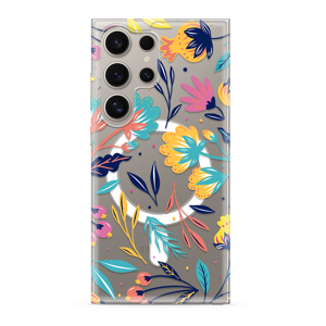 Slika od Futrola silikonska PRINT MagSafe za Samsung S928B Galaxy S24 Ultra 5G rainbow palm