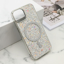 Slika od Futrola GLAM GLOW MagSafe za iPhone 13 (6.1) srebrna