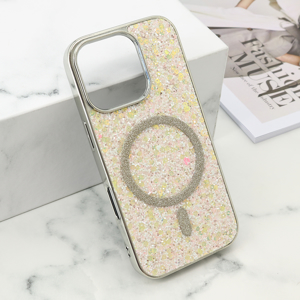 Slika od Futrole GLAM GLOW MagSafe za iPhone 16 Pro (6.3) siva