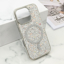 Slika od Futrola GLAM GLOW MagSafe za iPhone 16 Pro (6.3) srebrna