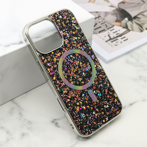 Slika od Futrole GLAM GLOW MagSafe za iPhone 16 Pro Max (6.9) crna