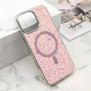 Slika od Futrole GLAM GLOW MagSafe za iPhone 16 Pro Max (6.9) roze