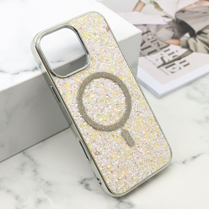 Slika od Futrole GLAM GLOW MagSafe za iPhone 16 Pro Max (6.9) siva