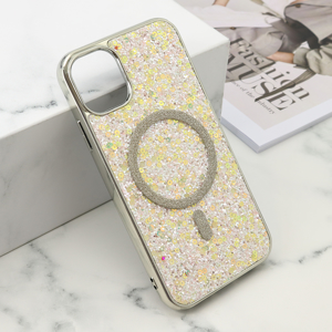 Slika od Futrole GLAM GLOW MagSafe za iPhone 11 (6.1) siva
