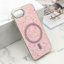 Slika od Futrola GLAM GLOW MagSafe za iPhone 16E (6.1) roze