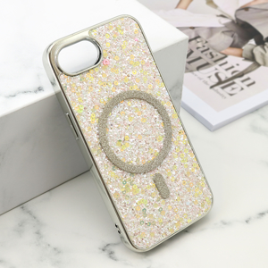 Slika od Futrole GLAM GLOW MagSafe za iPhone 16E (6.1) siva