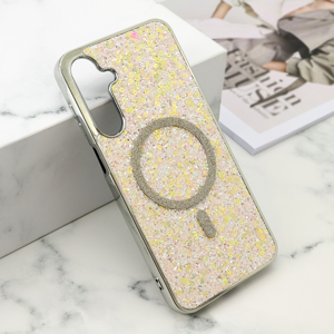 Slika od Futrole GLAM GLOW MagSafe za Samsung A165F/A166B Galaxy A16 4G/A16 5G siva