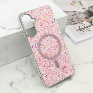 Slika od Futrole GLAM GLOW MagSafe za Samsung A366B Galaxy A36 5G roze