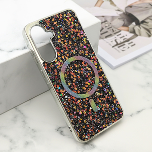Slika od Futrole GLAM GLOW MagSafe za Samsung A566B Galaxy A56 5G crna