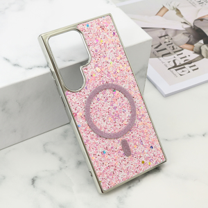 Slika od Futrole GLAM GLOW MagSafe za Samsung S928B Galaxy S24 Ultra 5G roze