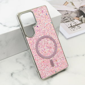 Slika od Futrole GLAM GLOW MagSafe za Samsung S938B Galaxy S25 Ultra 5G roze