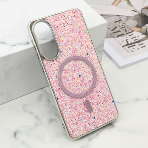 Slika od Futrole GLAM GLOW MagSafe za Samsung S937B Galaxy S25 Edge 5G roze