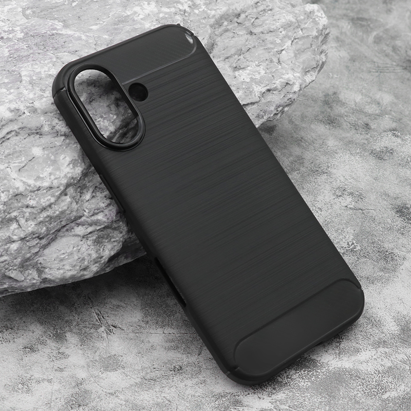 Slika od Futrola silikon BRUSHED za iPhone 17 (6.3) crna