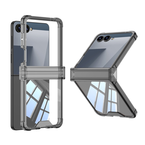 Slika od Futrola TRANSPARENT COLOR LINE za Samsung F751B Galaxy Z Flip 7 5G crna (GKK case)
