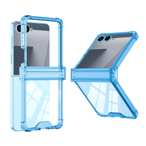 Slika od Futrola TRANSPARENT COLOR LINE za Samsung F751B Galaxy Z Flip 7 5G plava (GKK case)