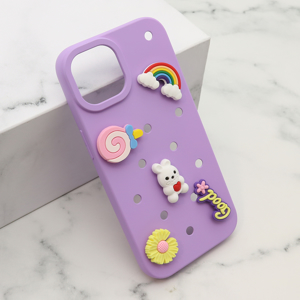 Slika od Futrola TOY za iPhone 15 (6.1) ljubicasta