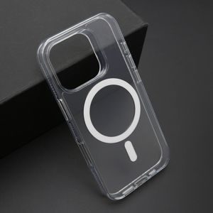 Slika od Futrola COLOR FRAME MagSafe za iPhone 16 Pro (6.3) srebrna (providna)