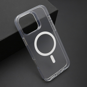 Slika od Futrola COLOR FRAME MagSafe za iPhone 16 Pro Max (6.9) srebrna (providna)