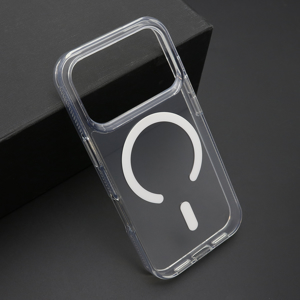 Slika od Futrola COLOR FRAME MagSafe za iPhone 17 Pro (6.3) srebrna (providna)