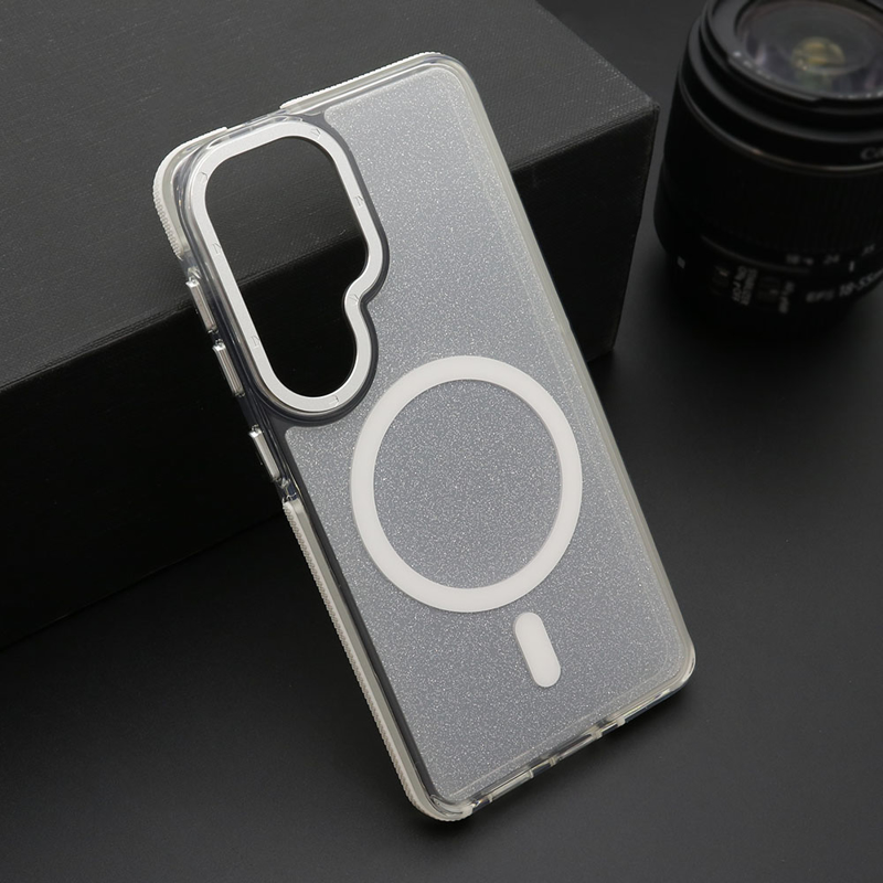 Slika od Futrola SPARKLING LOOK MagSafe za Samsung S941B Galaxy S26 5G bela