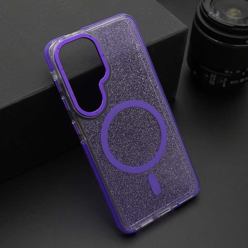 Slika od Futrola SPARKLING LOOK MagSafe za Samsung S941B Galaxy S26 5G ljubicasta