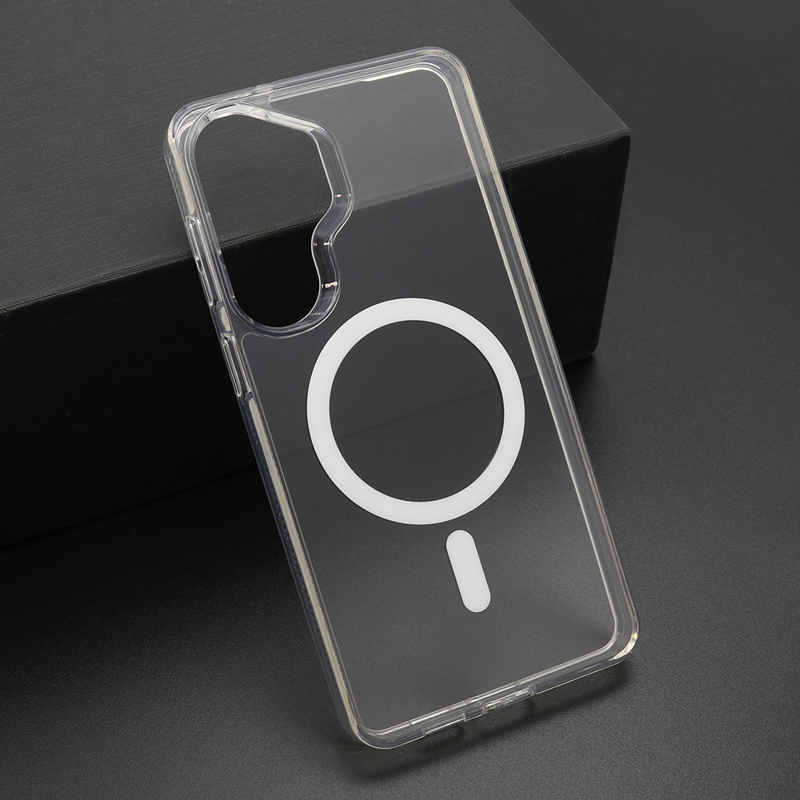 Slika od Futrola COLOR FRAME MagSafe za Samsung S946B Galaxy S26 Plus 5G srebrna (providna)