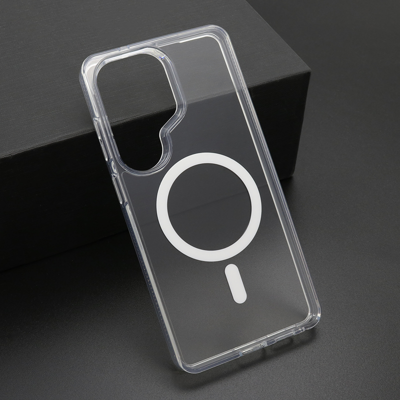 Slika od Futrola COLOR FRAME MagSafe za Samsung S948B Galaxy S26 Ultra 5G srebrna (providna)