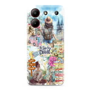 Slika od Futrola ULTRA TANKI PRINT CLEAR za ZTE Blade A54 SP031