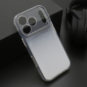 Slika od Futrola OMBRE GLITTER za iPhone 17 Pro (6.3) bela