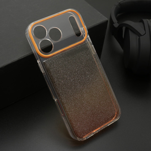 Slika od Futrola OMBRE GLITTER za iPhone 17 Pro Max (6.9) narandzasta