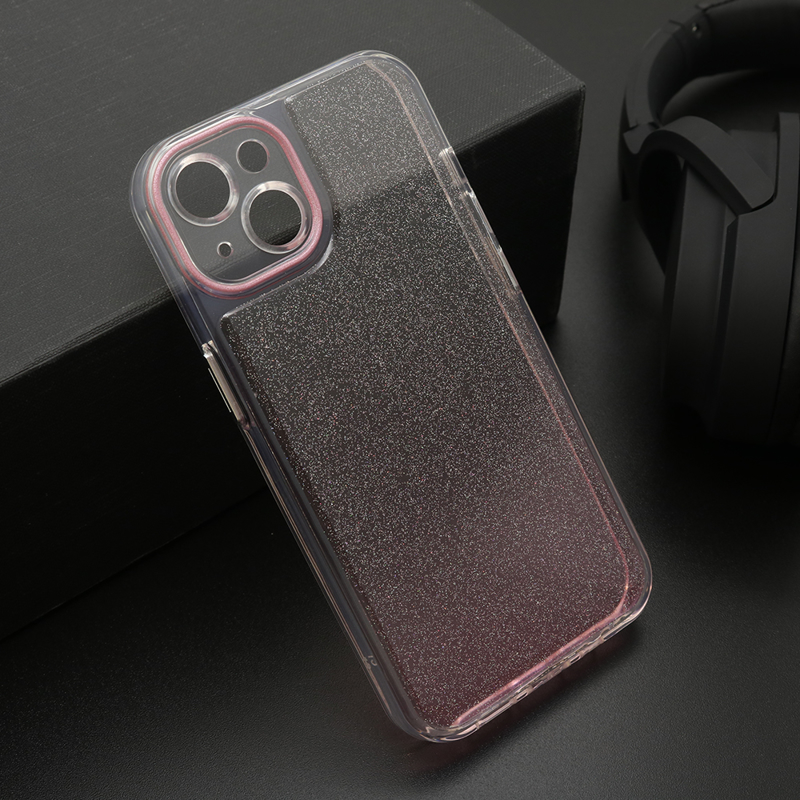 Slika od Futrola OMBRE GLITTER za iPhone 13 (6.1) roze