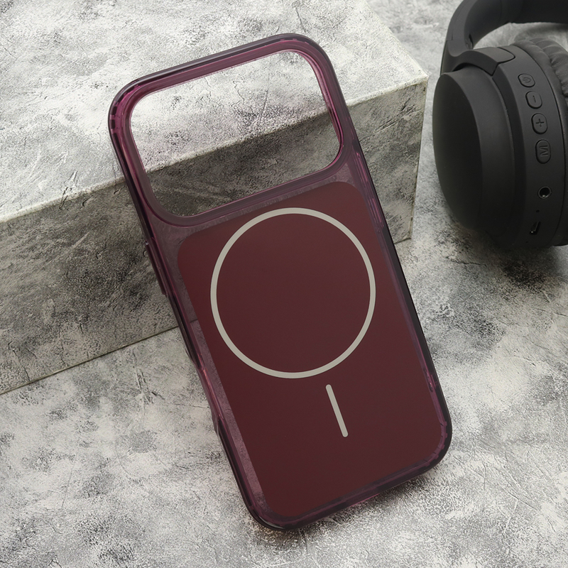 Slika od Futrola AMBER SHINE MagSafe za iPhone 17 Pro (6.3)/iPhone 18 Pro (6.3) dark cherry
