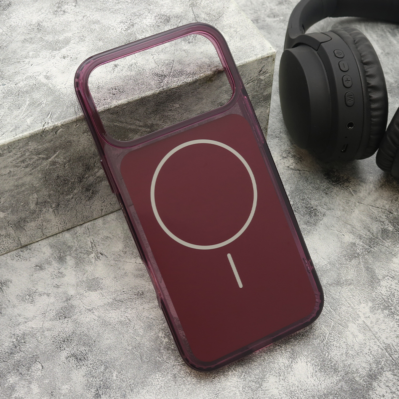Slika od Futrola AMBER SHINE MagSafe za iPhone 17 Pro Max (6.9)/iPhone 18 Pro Max (6.9) dark cherry