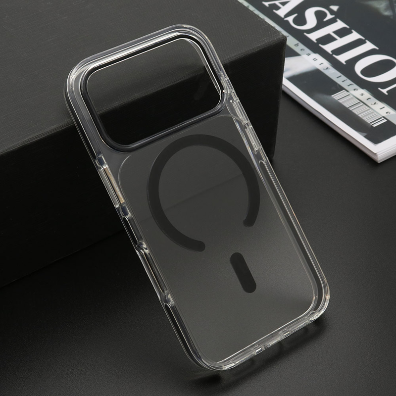 Slika od Futrola COLOR CLEAR MagSafe za iPhone 17 Pro (6.3)/iPhone 18 Pro (6.3) crna