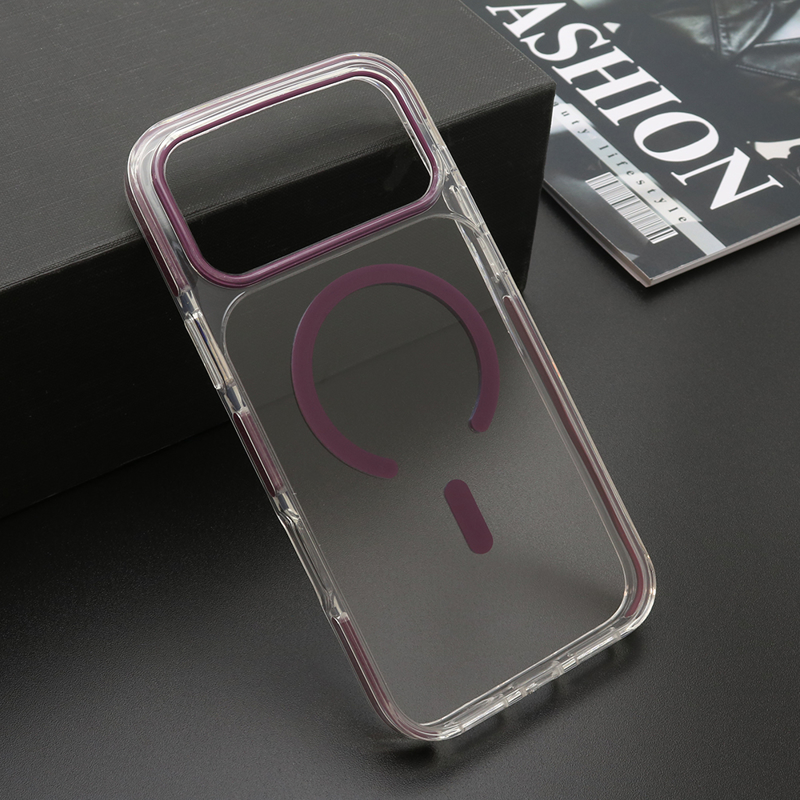 Slika od Futrola COLOR CLEAR MagSafe za iPhone 17 Pro Max (6.9)/iPhone 18 Pro Max (6.9) ljubicasta