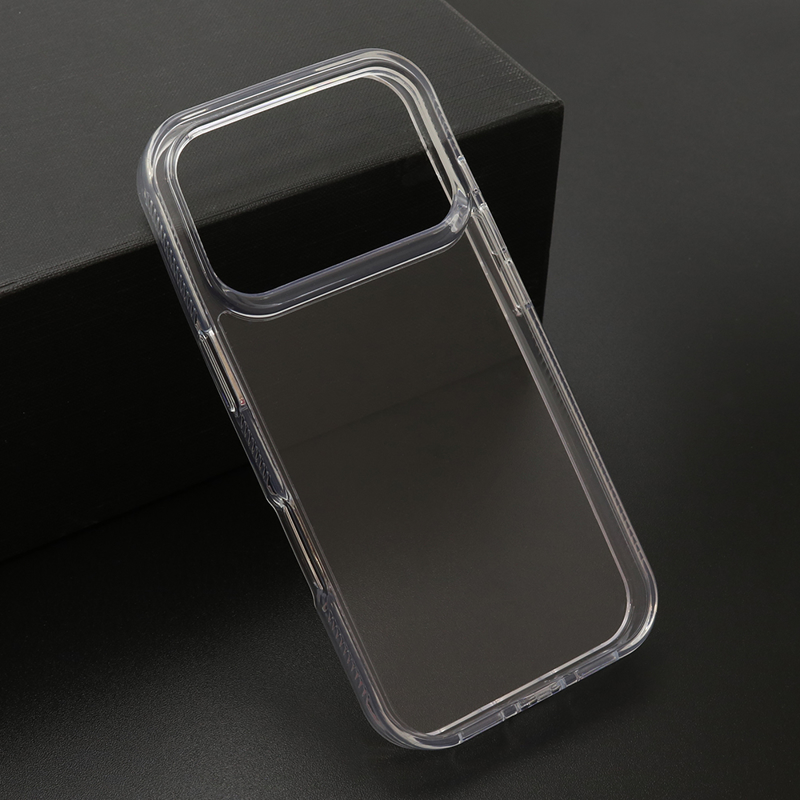 Slika od Futrola COLOR FRAME za iPhone 17 Pro (6.3)/iPhone 18 Pro (6.3) srebrna (providna)